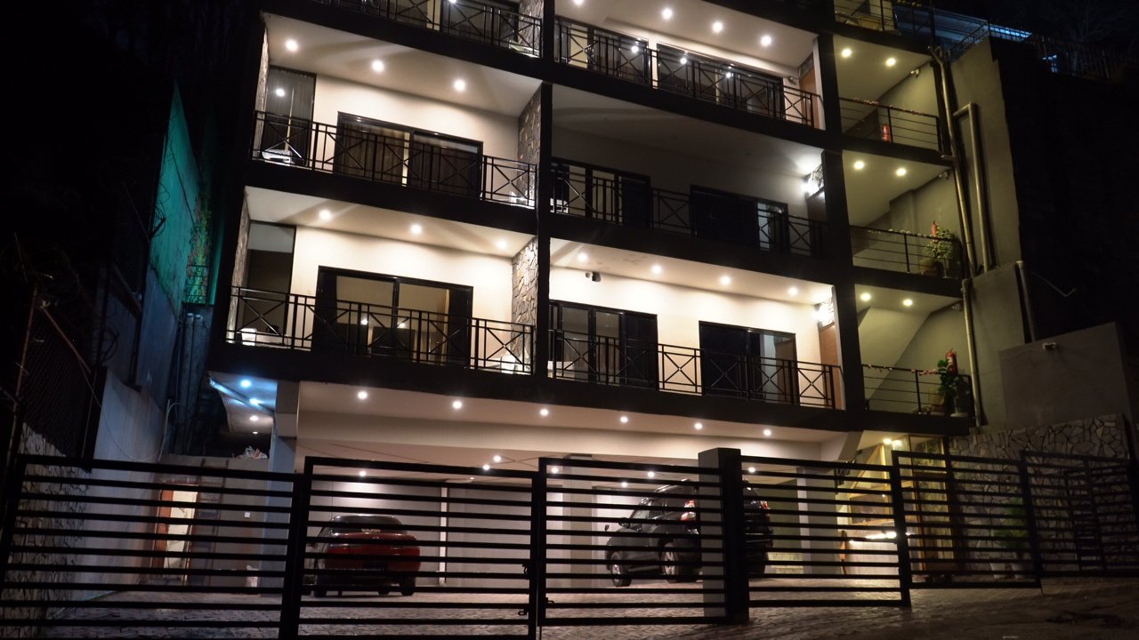 Building at Night at Bliss Seasons, Murree