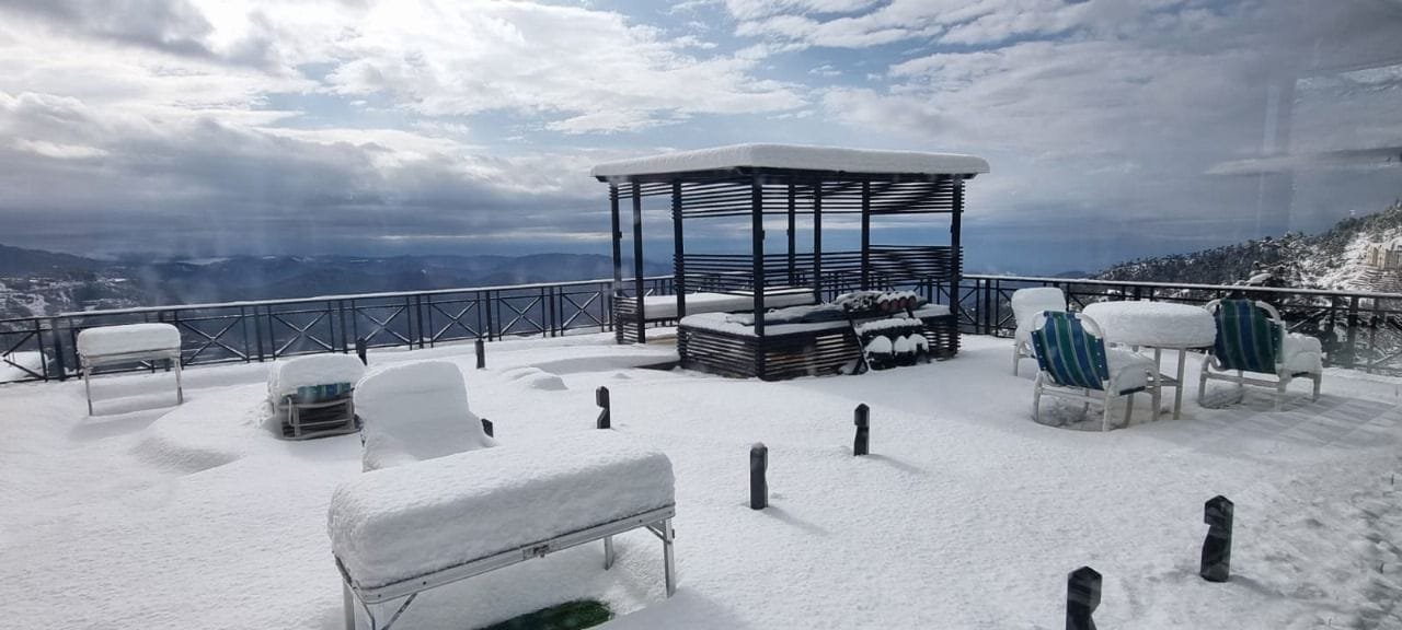 Snowfall at Bliss Seasons, Murree